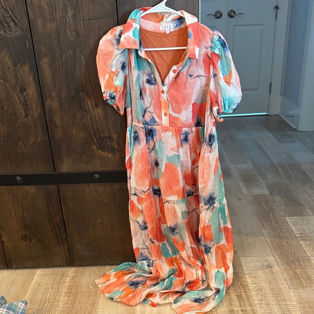 TCEC Multicolor Abstract Dress